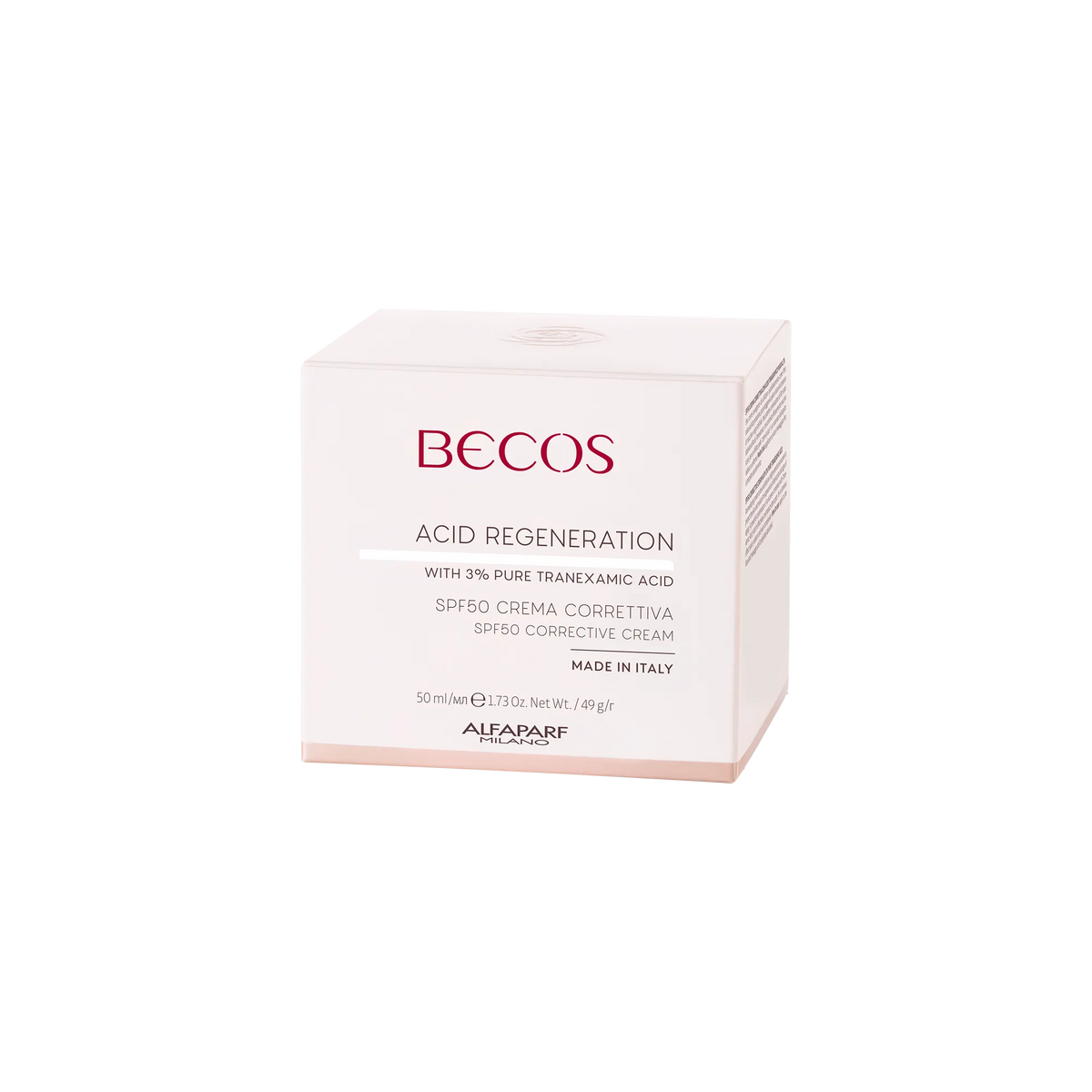Spf 50 Crema Correttiva con Acido Tranexamico puro al 3%