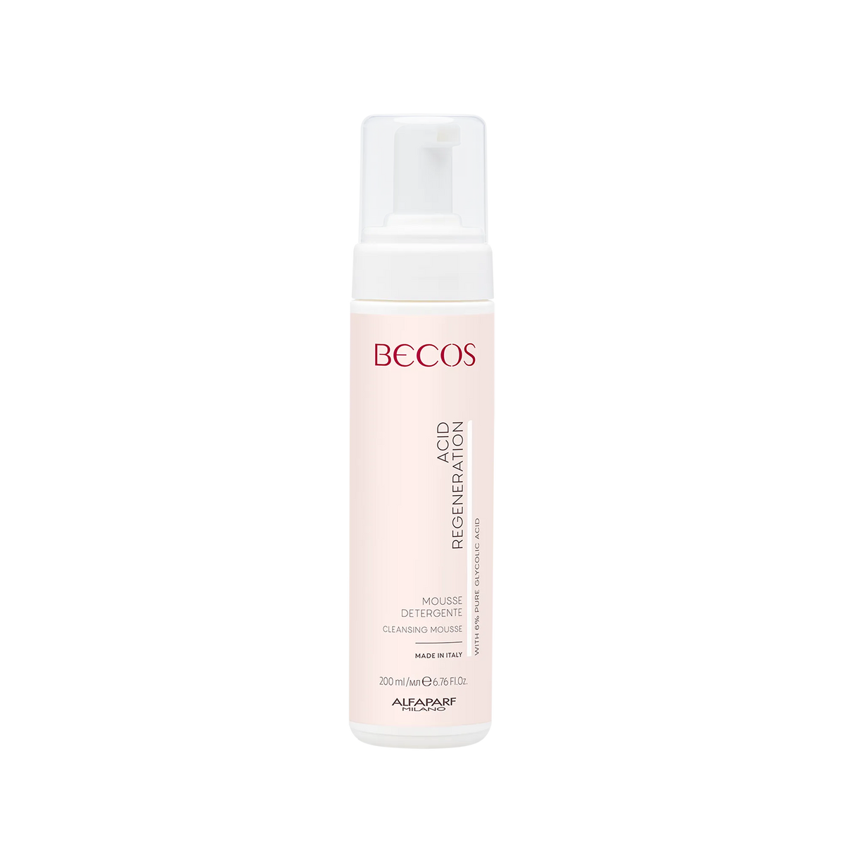 Mousse Detergente con Acido Glicolico puro al 6%
